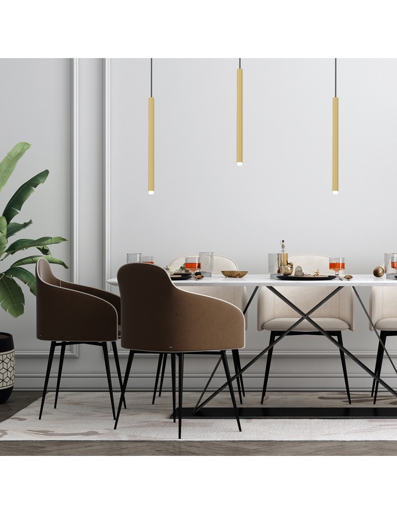 Icicle pendant lamps - Milagro MONZA BRASS pendant lamp 1xG9 max 8W LED MLP8839 - product kolory-swiatla.pl 4