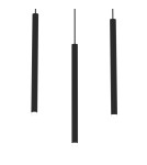 Icicle pendant lamps - Milagro MONZA BLACK pendant lamp 3xG9 max 8W LED MLP8840 - product 2