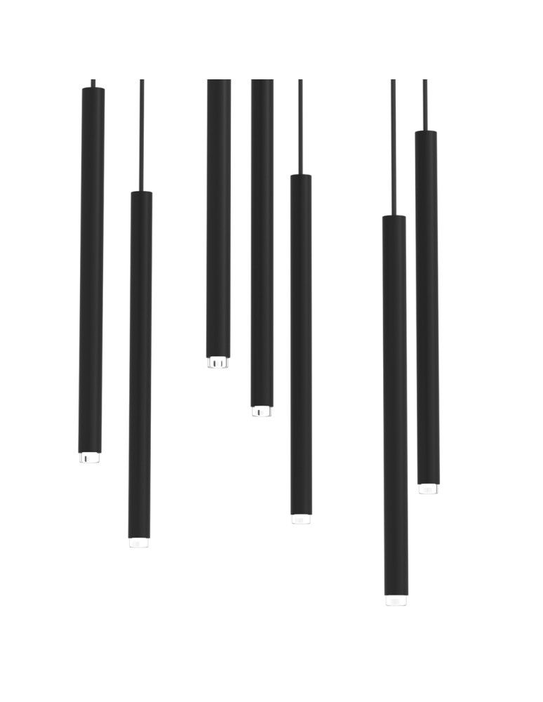 Icicle pendant lamps - Milagro MONZA BLACK pendant lamp 7xG9 max 8W LED MLP8842 - product kolory-swiatla.pl 2