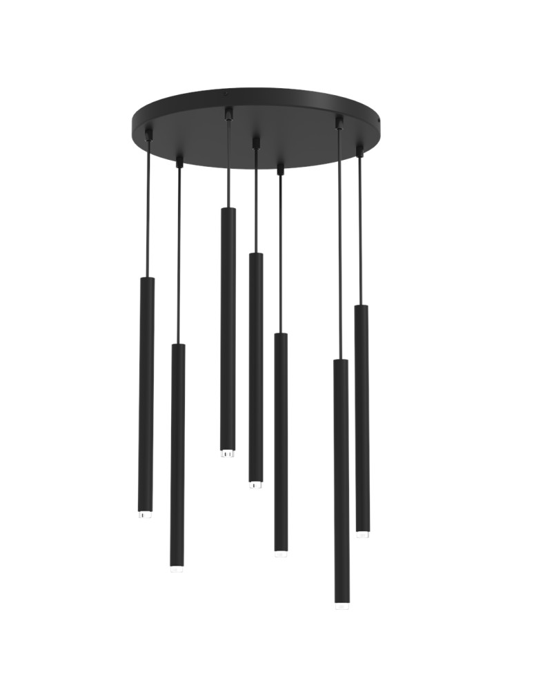 Icicle pendant lamps - Milagro MONZA BLACK pendant lamp 7xG9 max 8W LED MLP8842 - product kolory-swiatla.pl 6