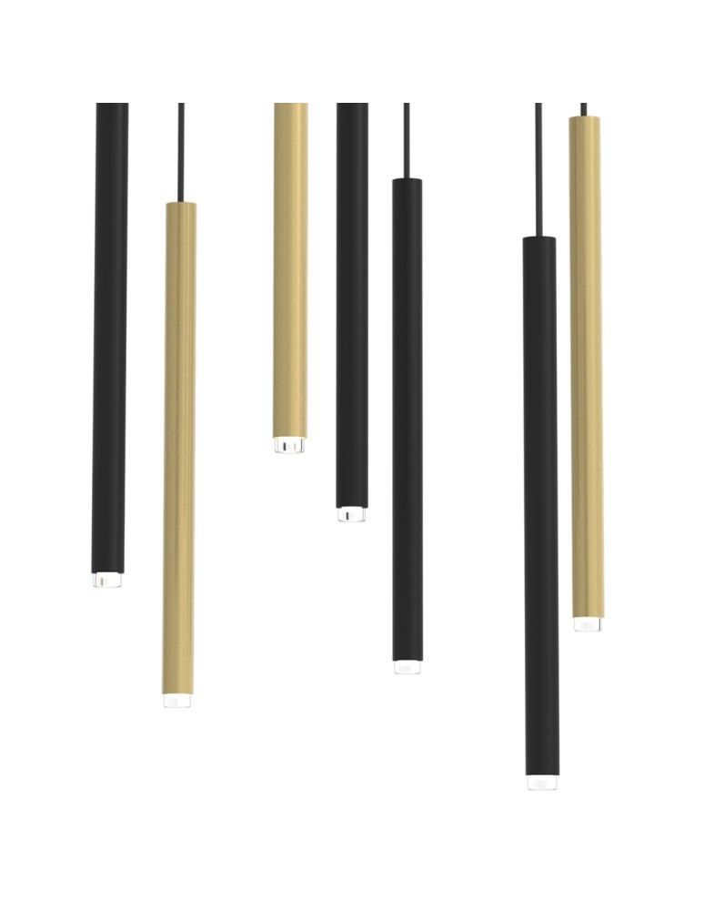 Icicle pendant lamps - Milagro MONZA BRASS pendant lamp 7xG9 max 8W LED MLP8843 - product kolory-swiatla.pl 2