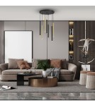 Icicle pendant lamps - Milagro MONZA BRASS pendant lamp 7xG9 max 8W LED MLP8843 - product 3