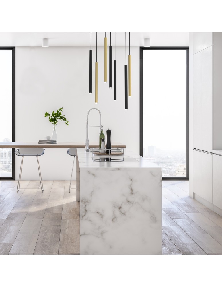 Icicle pendant lamps - Milagro MONZA BRASS pendant lamp 7xG9 max 8W LED MLP8843 - product kolory-swiatla.pl 4