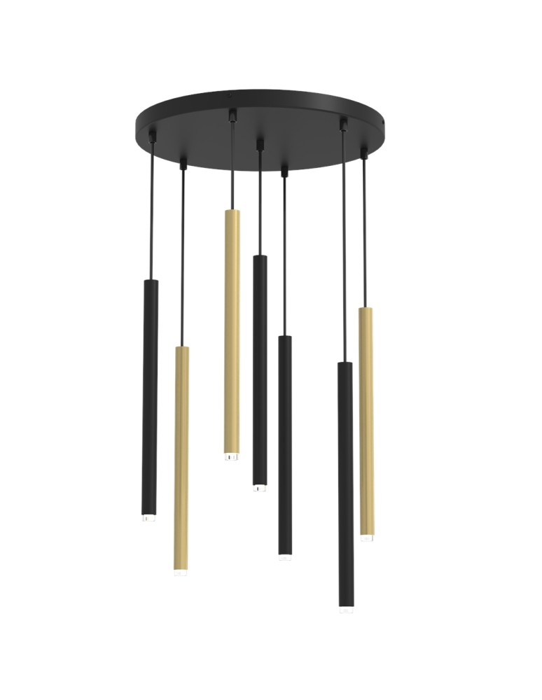 Icicle pendant lamps - Milagro MONZA BRASS pendant lamp 7xG9 max 8W LED MLP8843 - product kolory-swiatla.pl 6