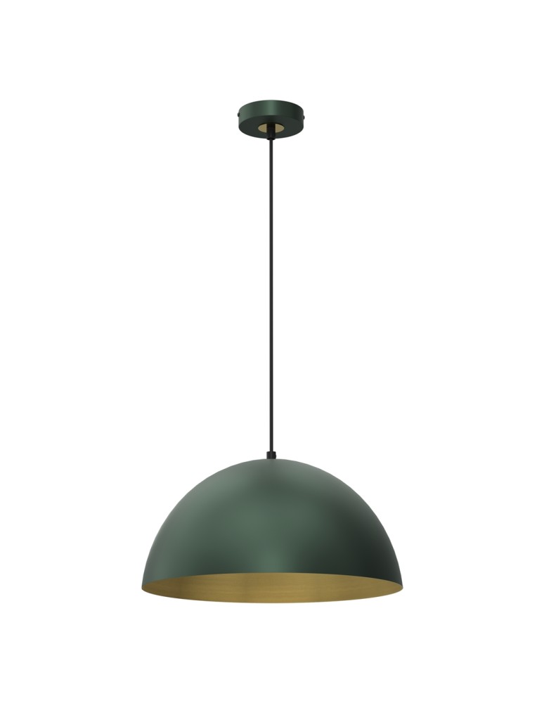 Green pendant lamps - Milagro BETA GREEN/GOLD 1xE27 35cm pendant lamp MLP8286 - product kolory-swiatla.pl 1