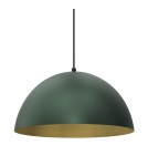 Green pendant lamps - Milagro BETA GREEN/GOLD 1xE27 35cm pendant lamp MLP8286 - product 2