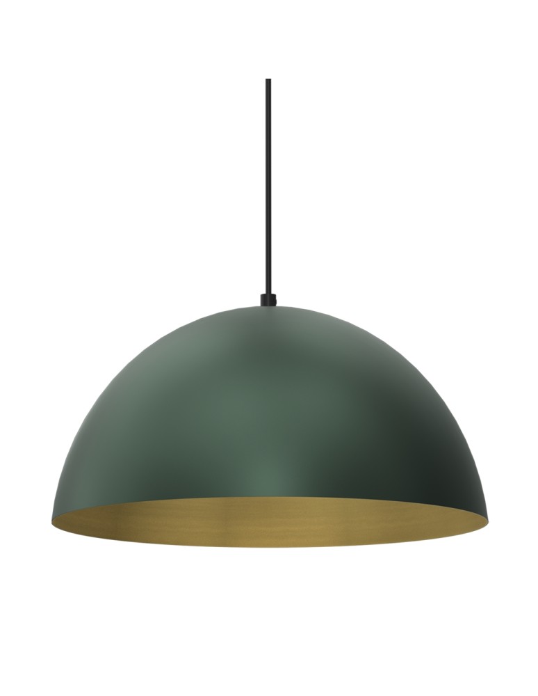 Green pendant lamps - Milagro BETA GREEN/GOLD 1xE27 35cm pendant lamp MLP8286 - product kolory-swiatla.pl 2