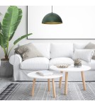 Green pendant lamps - Milagro BETA GREEN/GOLD 1xE27 35cm pendant lamp MLP8286 - product 3