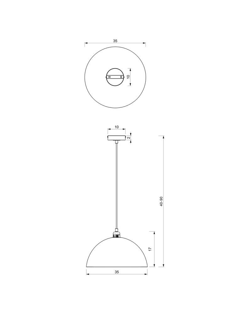 Green pendant lamps - Milagro BETA GREEN/GOLD 1xE27 35cm pendant lamp MLP8286 - product kolory-swiatla.pl 5