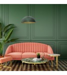 Green pendant lamps - Milagro BETA GREEN/GOLD pendant lamp 1xE27 45cm MLP8287 - product 4