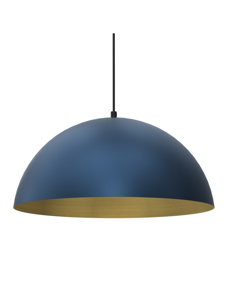 Blue pendant lamps - Milagro BETA NAVY BLUE/GOLD pendant lamp 1xE27 45cm MLP8289 - product kolory-swiatla.pl 2