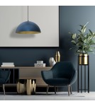 Blue pendant lamps - Milagro BETA NAVY BLUE/GOLD pendant lamp 1xE27 45cm MLP8289 - product 3