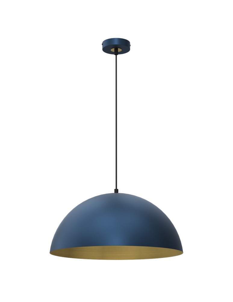 Blue pendant lamps - Milagro BETA NAVY BLUE/GOLD pendant lamp 1xE27 45cm MLP8289 - product kolory-swiatla.pl 6