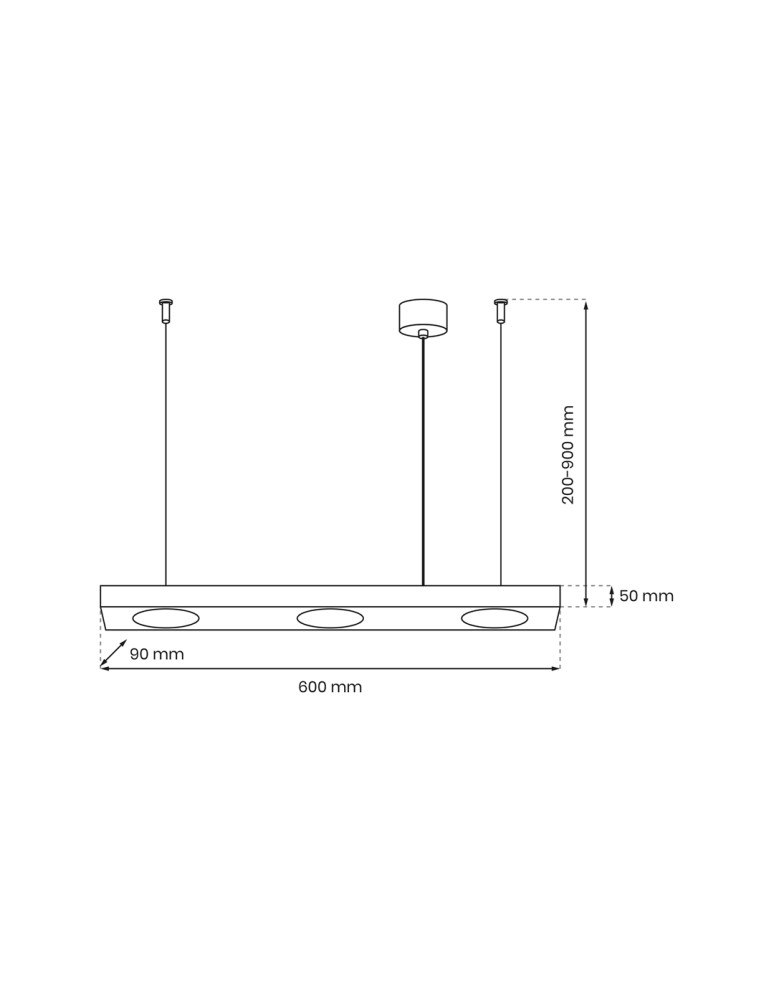 Pendant lamps - Milagro Pendant lamp ALEXANDER 3xGX53 MLP8832 - product kolory-swiatla.pl 4