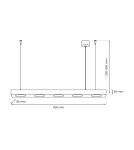 Milagro Lampa wisząca ALEXANDER 5xGX53 MLP8834