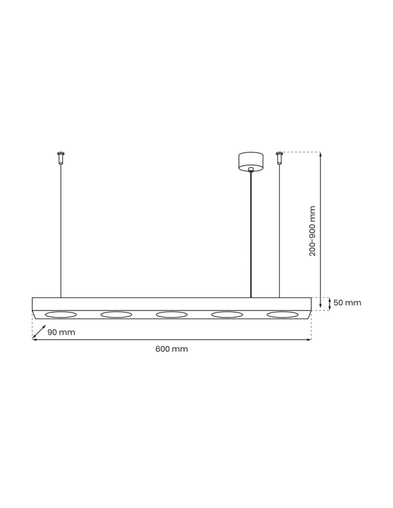 Milagro Lampa wisząca ALEXANDER 5xGX53 MLP8834