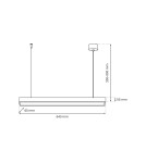 Pendant lamps - Milagro LUNGO 1xT8 9W LED pendant lamp MLP8911 - product 4