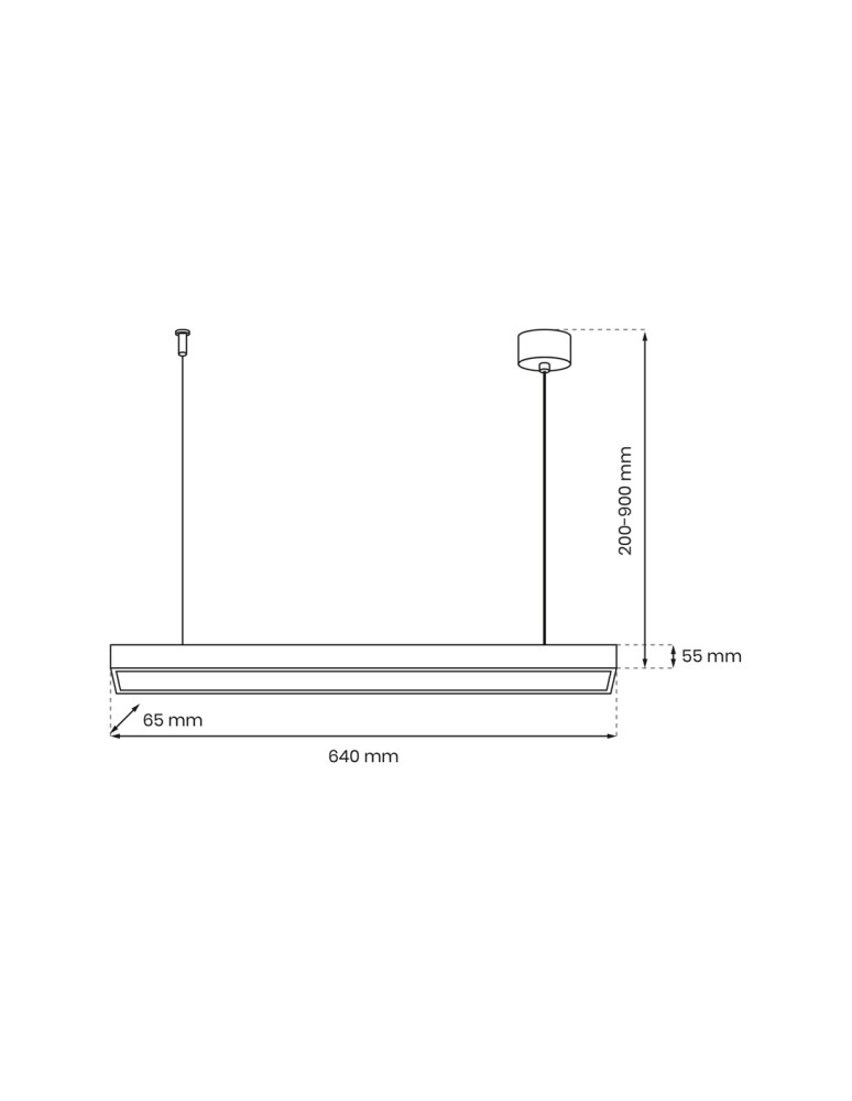 Pendant lamps - Milagro LUNGO 1xT8 9W LED pendant lamp MLP8911 - product kolory-swiatla.pl 4