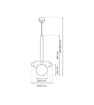 Pendant lamps - Milagro FUTURA 1xG9 pendant lamp MLP8913 - product 5