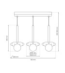 Pendant lamps - Milagro FUTURA pendant lamp 3xG9 MLP8914 - product 5