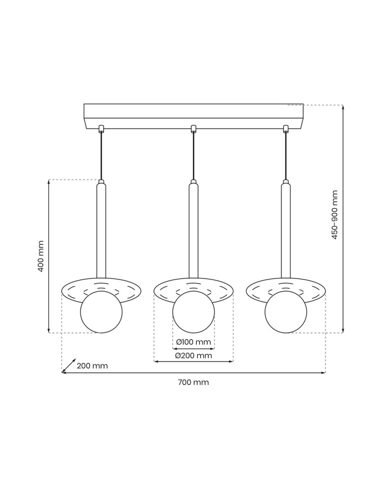 Pendant lamps - Milagro FUTURA pendant lamp 3xG9 MLP8914 - product kolory-swiatla.pl 5