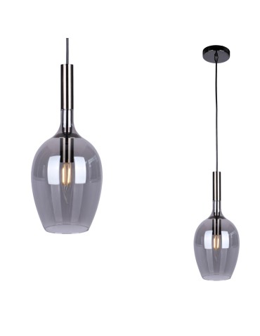 Milagro Lampa wisząca LUGANO SMOKED 1xE14 ML8813