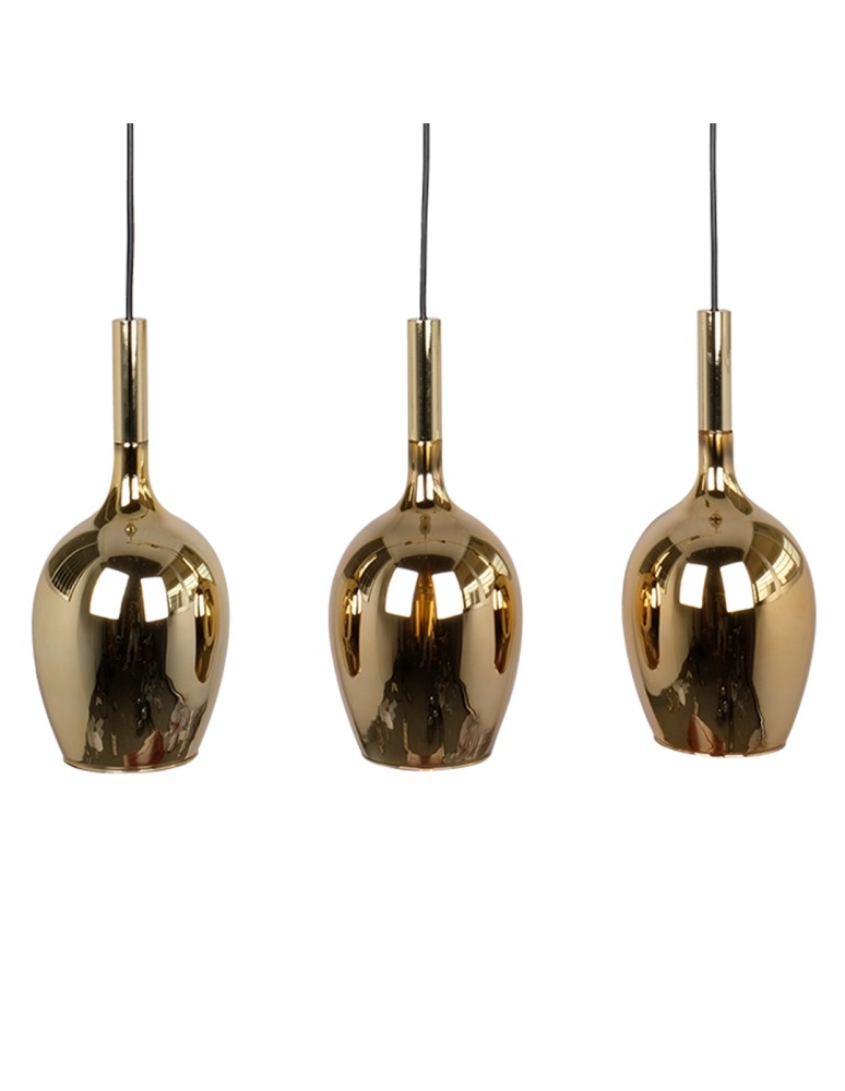 Pendant lamps - Milagro LUGANO GOLD 3xE14 pendant lamp ML8816 - product kolory-swiatla.pl 3