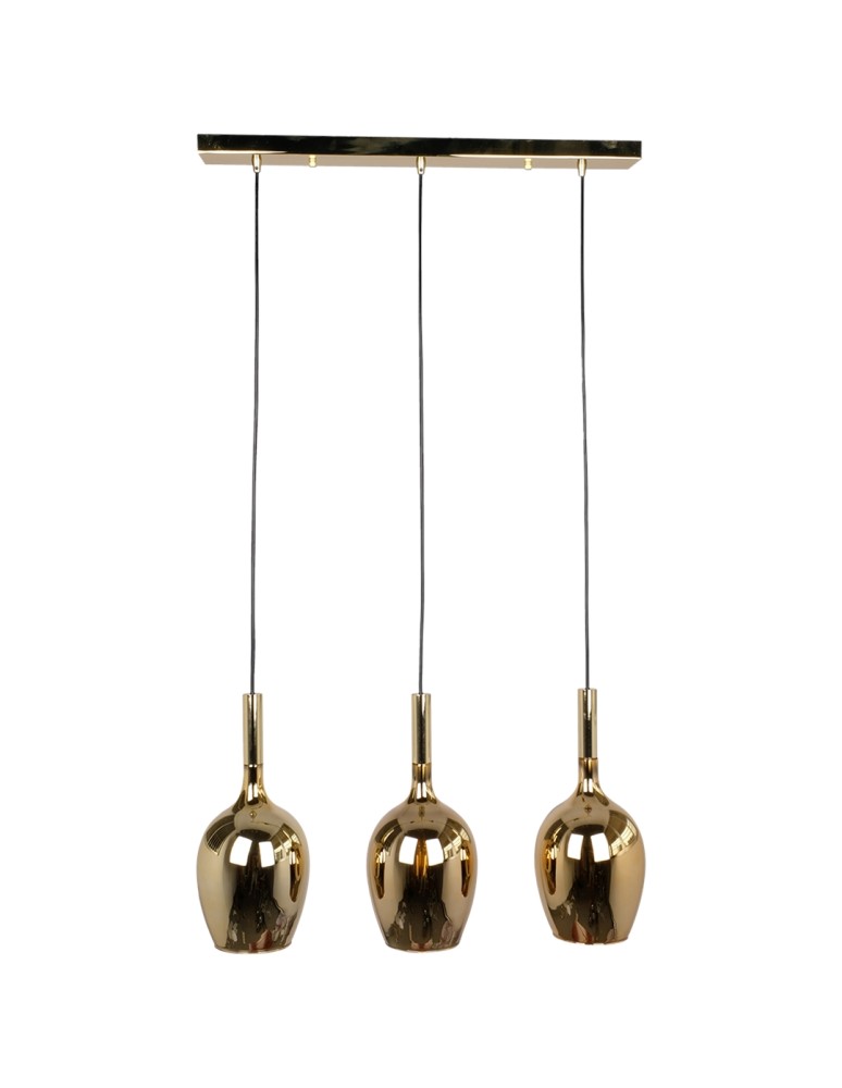 Pendant lamps - Milagro LUGANO GOLD 3xE14 pendant lamp ML8816 - product kolory-swiatla.pl 8