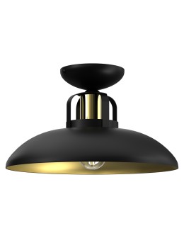 Milagro Lampa sufitowa FELIX BLACK/GOLD 1xE27 MLP8905