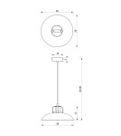 Pendant lamps - Milagro FELIX BLACK/GOLD 1xE27 pendant lamp MLP8906 - product 5