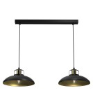 Pendant lamps - Milagro FELIX BLACK/GOLD 2xE27 pendant lamp MLP8907 - product 1