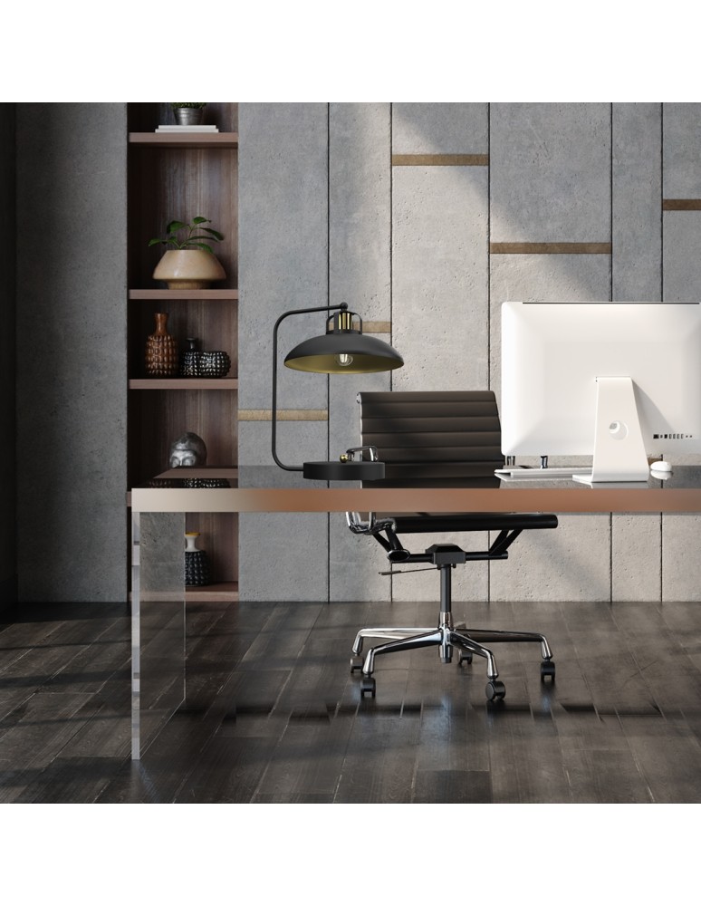 Milagro Lampka biurkowa FELIX BLACK/GOLD 1xE27 MLP8908