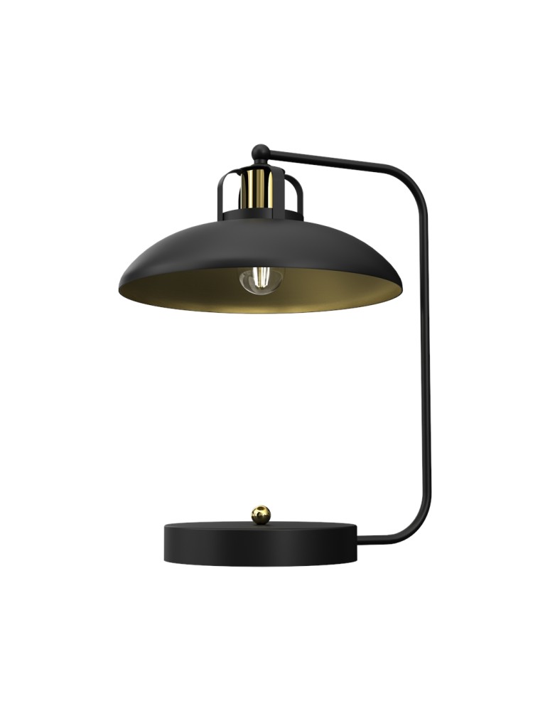Milagro Lampka biurkowa FELIX BLACK/GOLD 1xE27 MLP8908