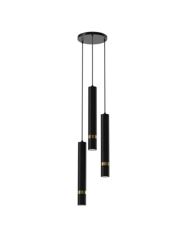 Milagro Lampa wisząca JOKER BLACK/GOLD 3xGU10 MLP8918