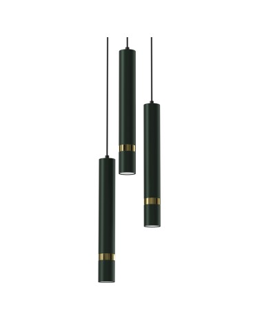 Milagro JOKER GREEN/GOLD 3xGU10 pendant lamp MLP8919 - product 2