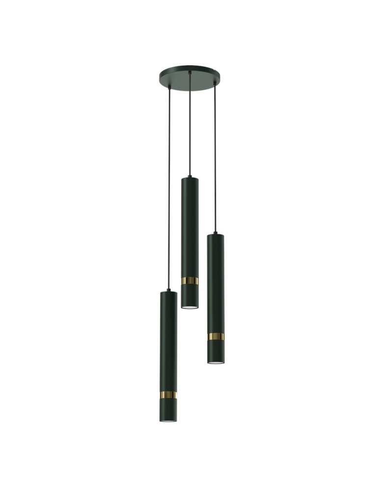 Triple pendant lamps - Milagro JOKER GREEN/GOLD 3xGU10 pendant lamp MLP8919 - product kolory-swiatla.pl 6