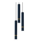 Blue pendant lamps - Milagro JOKER NAVY BLUE/GOLD 3xGU10 pendant lamp MLP8920 - product 2