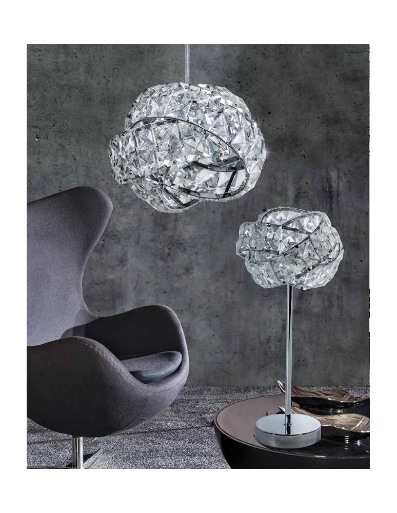 Pendant lamps - Azzardo BARI 1 1xG9 Pendant Transparent AZ2104 - product kolory-swiatla.pl 3