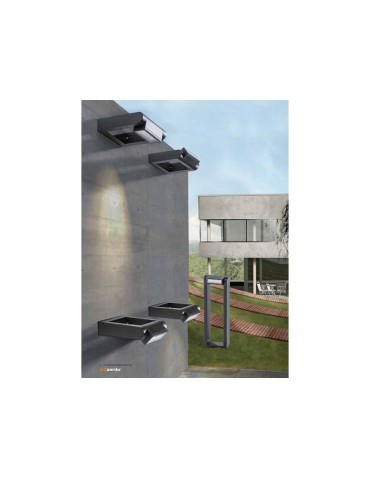 Azzardo FRAME WALL DGR 1xLED Wall Mount Dark Grey IP54 AZ2132 - product 2