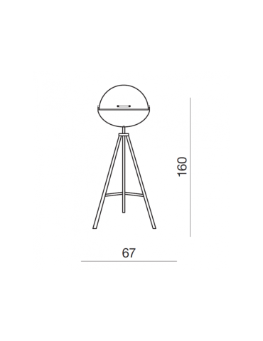 Azzardo TOMA FLOOR BLACK 1xE27 Floor Lamp Black AZ2379 - product 2