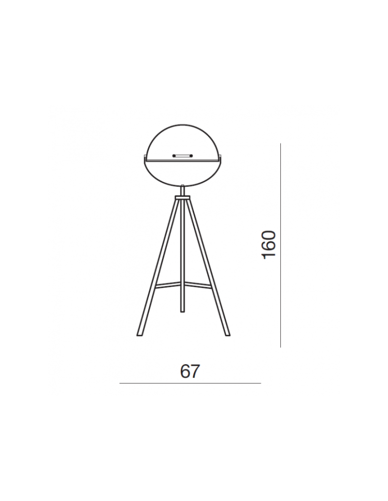 Tripod floor lamps - Azzardo TOMA FLOOR BLACK 1xE27 Floor Lamp Black AZ2379 - product kolory-swiatla.pl 2