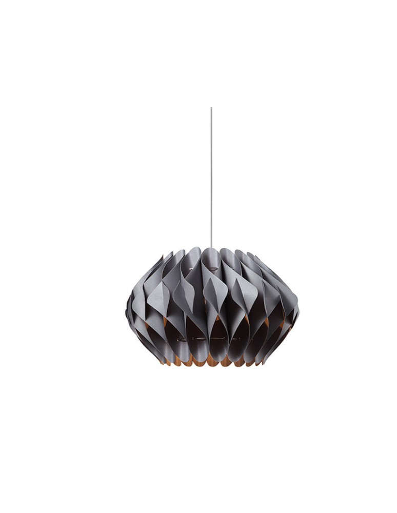 Pendant lamps - Azzardo RUBEN M GREY 1xE27 Pendant Gray AZ2381 - product kolory-swiatla.pl 1