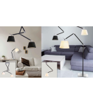 Table lamps with lampshade - AZzardo ZYTA S Desk Gray MT2300-S-GR - product 2