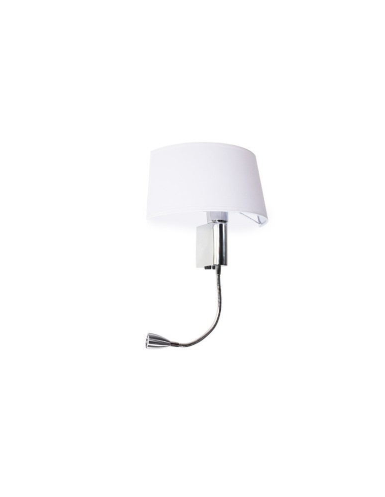 Kinkiety do czytania - AZzardo Amadeo OVAL Kinkiet 1xE27 + 1xLED SN-6314O-LED - produkt kolory-swiatla.pl 1