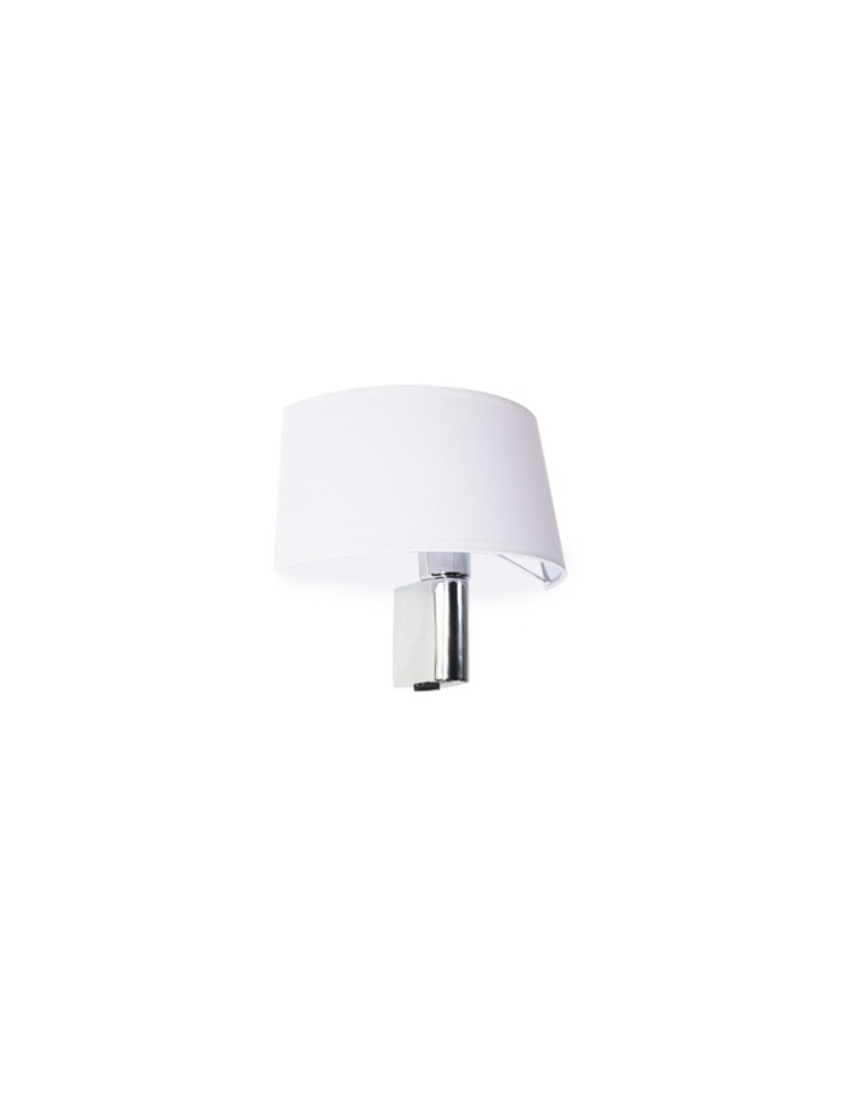 Kinkiety z abażurem - AZzardo Amadeo OVAL Kinkiet 1xE27 SN-6314O - produkt kolory-swiatla.pl 1