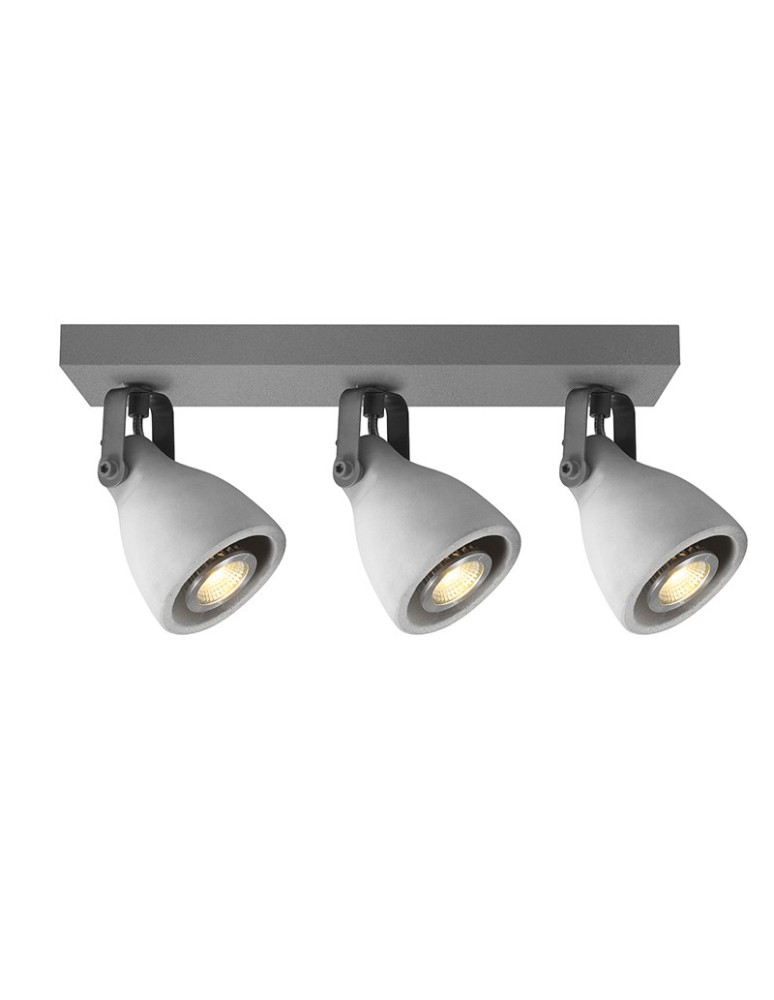 Spotlight ceiling lamps - Azzardo BREMEN 3 3xGU10 Ceiling Gray AZ2371 - product kolory-swiatla.pl 1