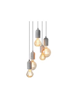 Azzardo VOLTA 5 5xE27 Wisząca Beton AZ2386