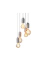 Azzardo VOLTA 5 5xE27 Concrete Pendant AZ2386
