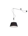 AZzardo Malaga Pendant Black 1xE27 MD2356-MA BK