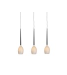 Triple pendant lamps - Azzardo IZZA 3 SHINY WHITE 3xE14 Pendant White Gloss AZ2320 - product 1